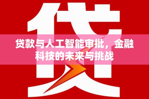 台山贷款与人工智能审批，金融科技的未来与挑战