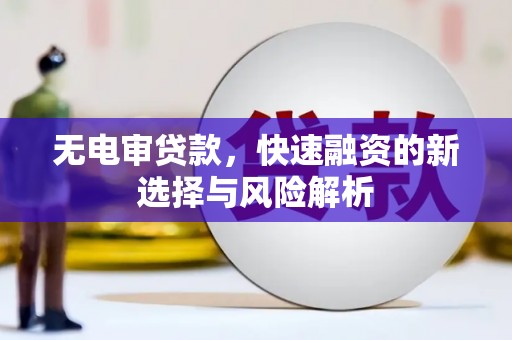 台山无电审贷款，快速融资的新选择与风险解析