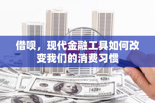 台山借呗，现代金融工具如何改变我们的消费习惯