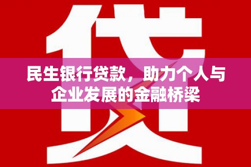 台山民生银行贷款，助力个人与企业发展的金融桥梁