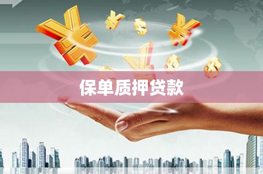 台山保单质押贷款