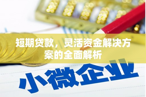 台山短期贷款，灵活资金解决方案的全面解析