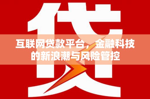 台山互联网贷款平台，金融科技的新浪潮与风险管控