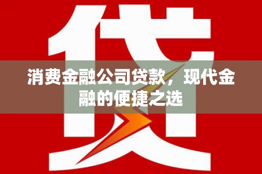 台山消费金融公司贷款，现代金融的便捷之选