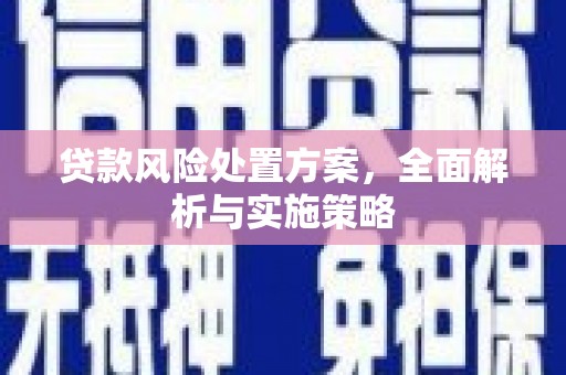 台山贷款风险处置方案，全面解析与实施策略